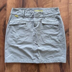 LOLE NYLON SKORTS QUICK DRY WATER REPELLANT UPF50+ GRAY SIZE 6